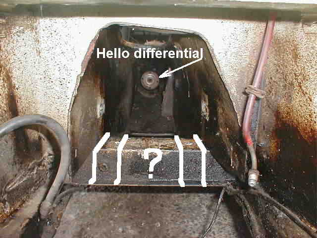 Tunnel crossmember looking back(Marked)