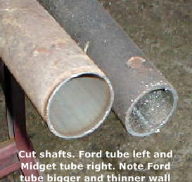 prop tube sizes